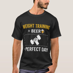 Camiseta Treinamento de Peso do Dia da Cerveja