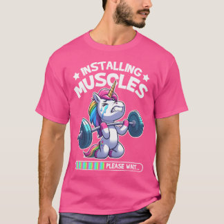 Camiseta Treinamento de Peso do Workout do Unicorn Gym