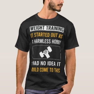 Camiseta Treinamento de Peso Passatempo Inofensivo