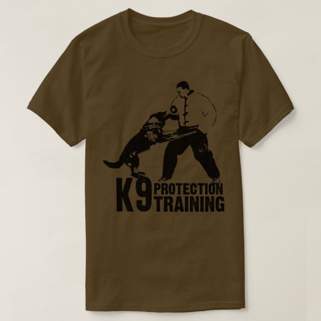 Camiseta Treinamento de proteção do K9 (Frente do Design)