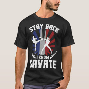 Camiseta Treinamento de Savate Artes Marciais Kickboxing Au