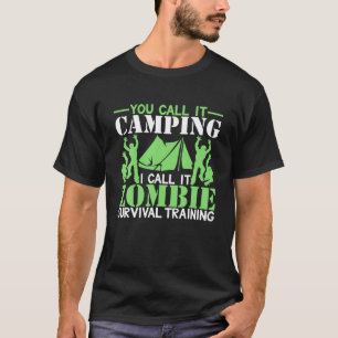 Camiseta Treinamento de Sobrevivência Zombie em Campanha