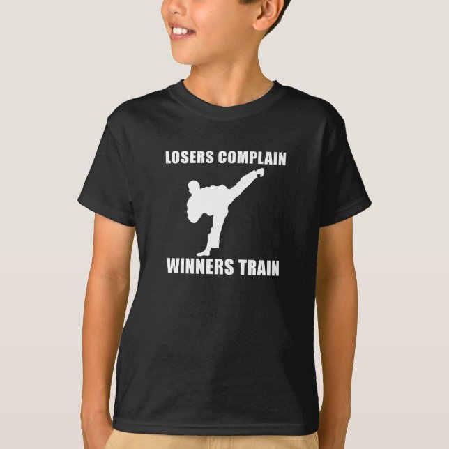 Camiseta Treinamento de vencedores de artes marciais (Frente)