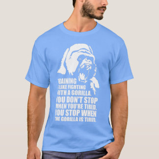 Camiseta Treinamento É Como Lutar Contra Um Gorila