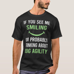 Camiseta Treinamento em Agilidade do Cão Sorrindo