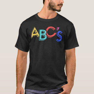 Camiseta Treinamento em Alfabeto ABC Colorido ABC Educacion
