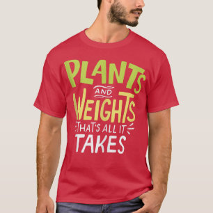 Camiseta Treinamento em Gym com Elevador de Peso Vegetarian