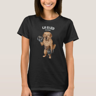 Camiseta Treinamento Muscular de Cachorro Golden Retriever