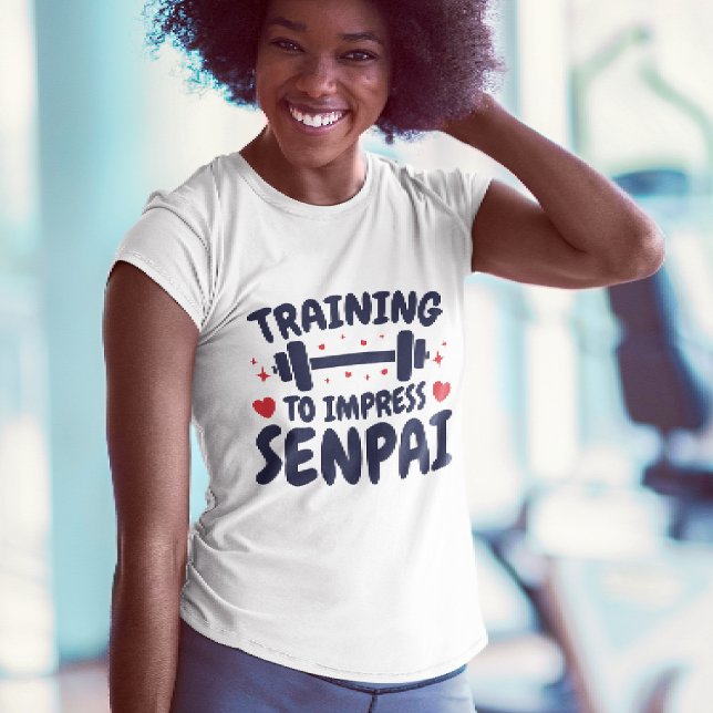 Camiseta Treinamento para Imprimir Animação de Senpai (Criador carregado)