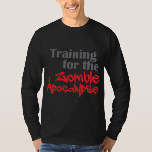 Camiseta Treinamento Para O Zombie Apocalypse Funny Workout