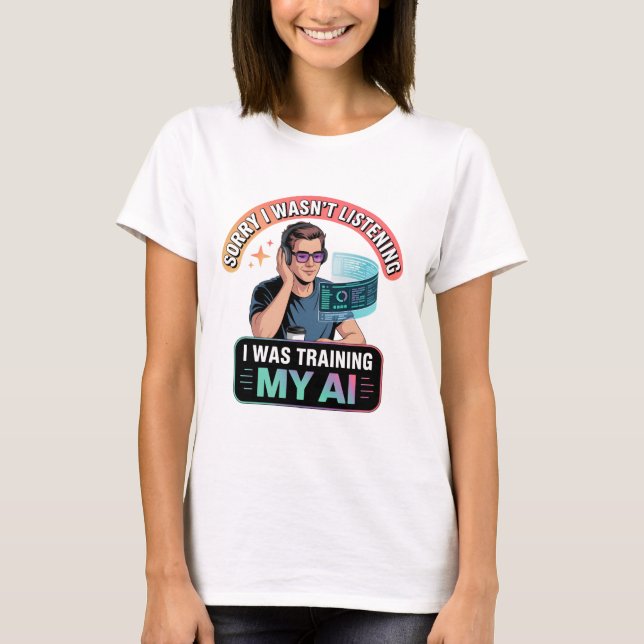 Camiseta Treinando Minha Cotação Artificial de Inteligência (Frente)