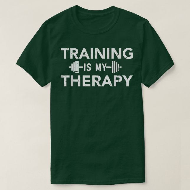 Camiseta Treinando minha terapia funcionando com o Inspirat (Frente do Design)