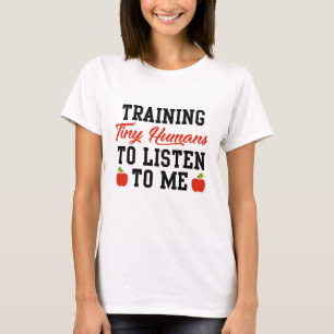 Camiseta Treinando Pequenos Humanos Para Me Ouvir