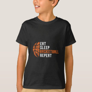 Camiseta Treinar Basquete Comer Dormir Treinar Basquete Rep