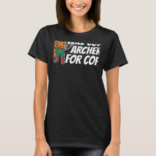 Camiseta Treinará Archery Para A Arca De Arco De Café