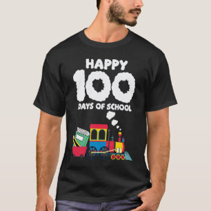 Camiseta Treine 100 Dias De Estudante Da Escola De Jardim D