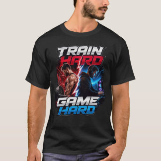 Camiseta Treine Duro, Jogue Duro: Split Dinâmico de Alto Co