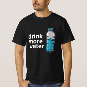 Camiseta Treine Mais Água Coach de Saúde Engraçado Hidrataç