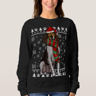 Camiseta Treing Walker Coonhound Dog Santa Hat Xmas Ugly C
