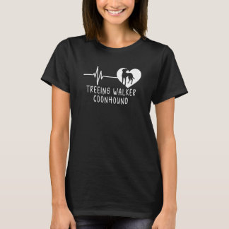 Camiseta Treing Walker Coonhound Heartbeat