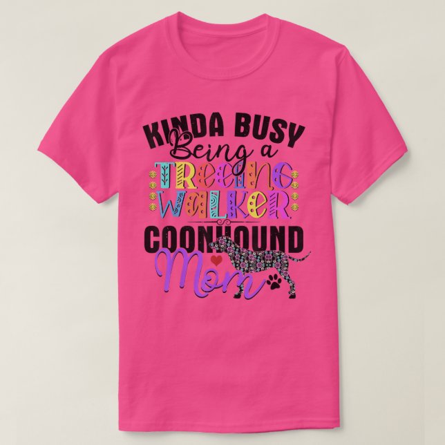 Camiseta Treing Walker Coonhound Mãe Walker Coonhound Lov (Frente do Design)