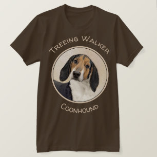 Camiseta Treing Walker Coonhound Painting - Arte Original