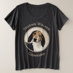 Camiseta Treing Walker Coonhound Painting - Arte Original