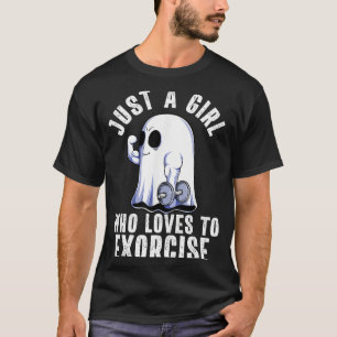Camiseta Treino de academia engraçado fantasma musculação S