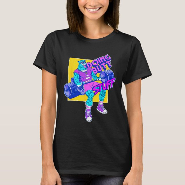 Camiseta Treino de Corpo Engraçado Fazendo Coisas Fisicultu (Frente)