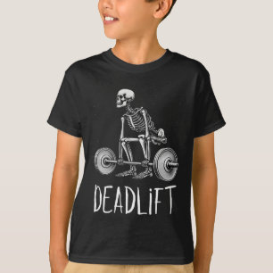 Camiseta Treino de Esqueleto com Levantamento de Peso no Ha