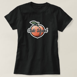 Camiseta Treino de Glúteos Esquadrão Rosa Fitness