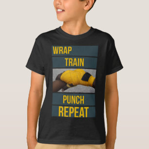 Camiseta Treino de Gráficos Intenso Soco Repita, Punch Trei