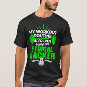 Camiseta Treino de Hacker Ético Ciber Segurança TI Pen Test