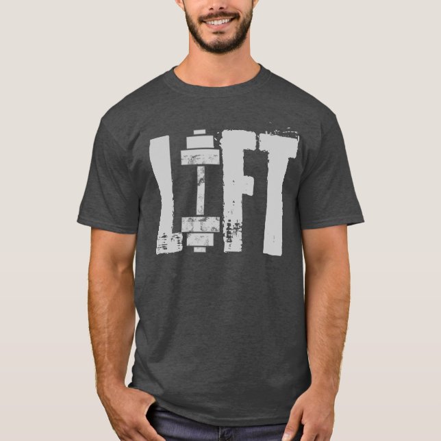 CAMISETA TREINO DE LEVANTAMENTO NA ACADEMIA (Frente)