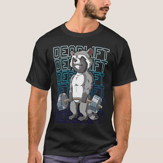 Camiseta Treino de Peso de Levantamento de Terra no Ginásio (Frente)
