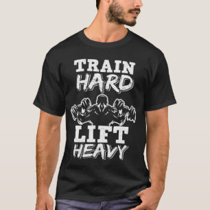 Camiseta treino de peso de reforço do músculo de exercício