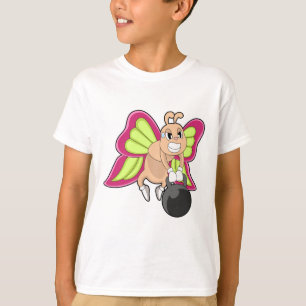 Camiseta Treino de reforço da borboleta Dumbbell