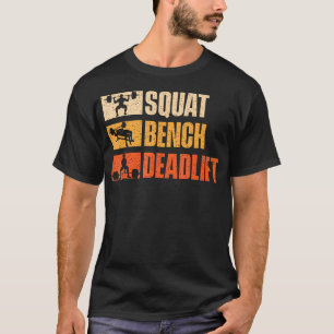 Camiseta Treino de Supino Agachamento - Levantamento de Pes