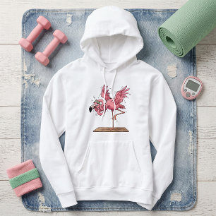 Camiseta Treino de Yoga Engraçado de Flamingo Falha