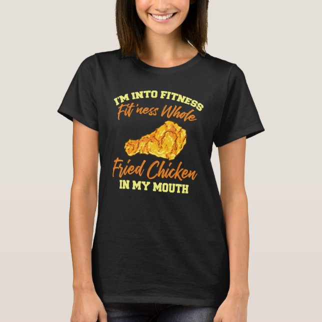 Camiseta Treino Estou Em Forma Frango Frito Em M (Frente)