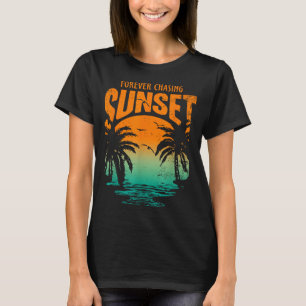 Camiseta Treino Perseguindo o Pôr do Sol Verão Casual