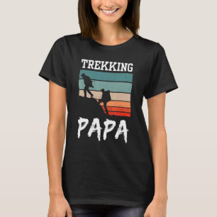 Camiseta Trekking Papa Hikes Caminhando Hiker Hobby Pai Pad