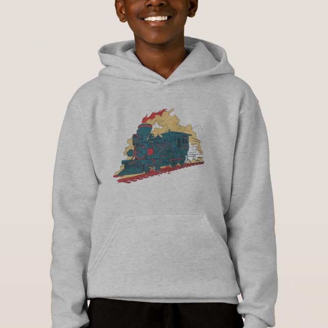 Camiseta Trem a Vapor Retro - Amante do Transporte Antigo (Frente)