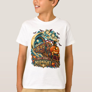 Camiseta Trem Abóbora Meia-Noite Próxima Parada