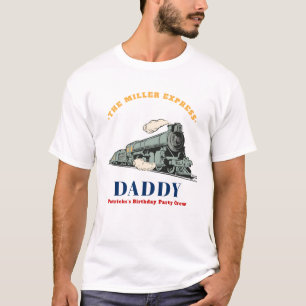 Camiseta Trem Antigo Aniversário do Papai