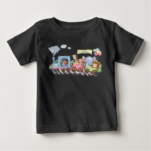 Camiseta Trem aquarela fofo