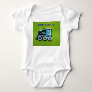 Camiseta Trem azul, Creeper infantil do dorminhoco!!!!