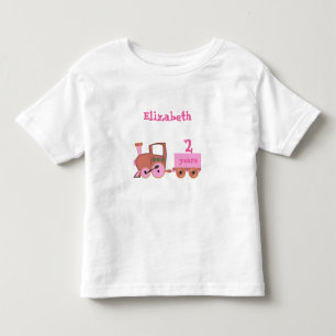 Camiseta trem com a menina