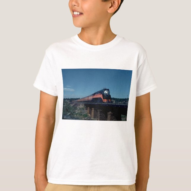 Camiseta Trem da "luz do dia" do SP, conduzido por 4-8-4 (Frente)