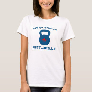 Camiseta Trem das mulheres reais com Kettlebells